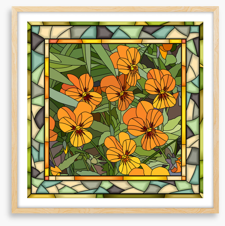 The orange viola window