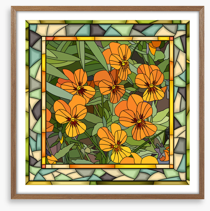 The orange viola window