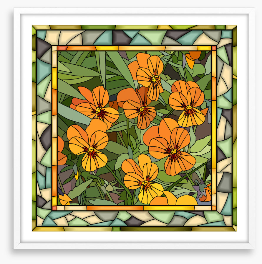 The orange viola window