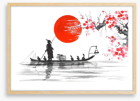 Blood moon fishing