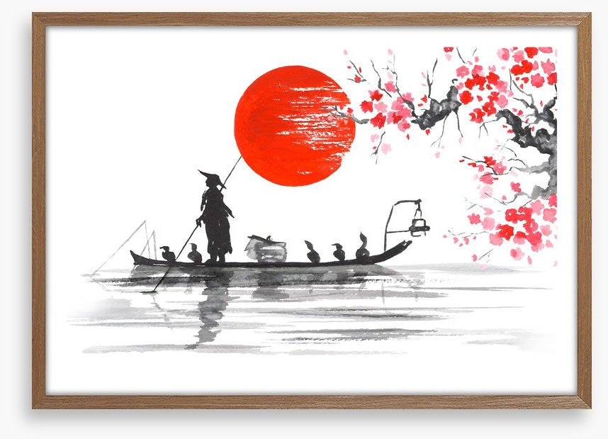 Blood moon fishing