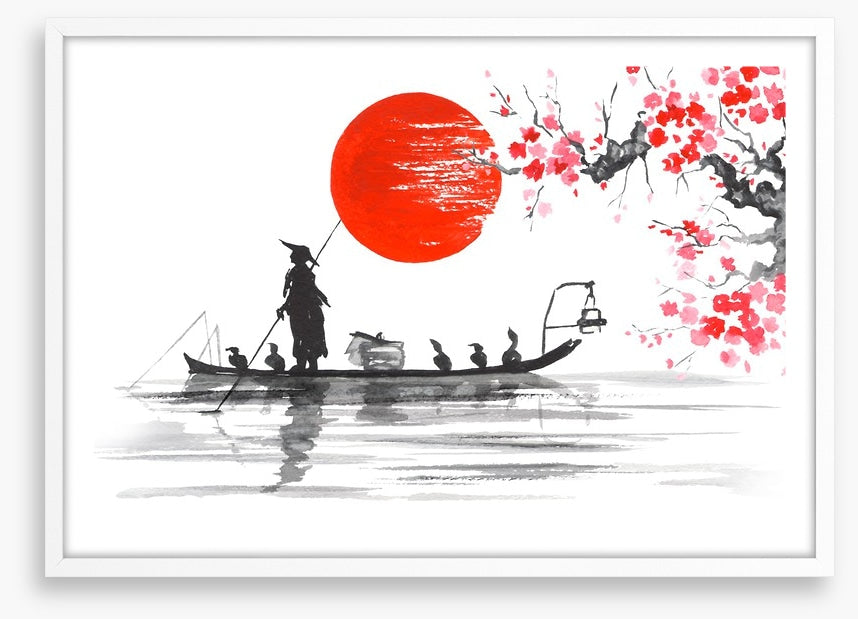 Blood moon fishing