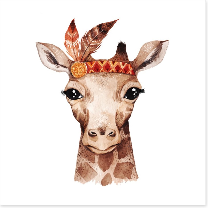 Little boho giraffe