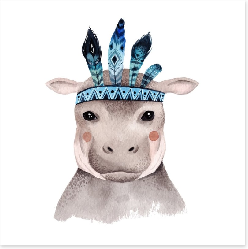Little boho hippo
