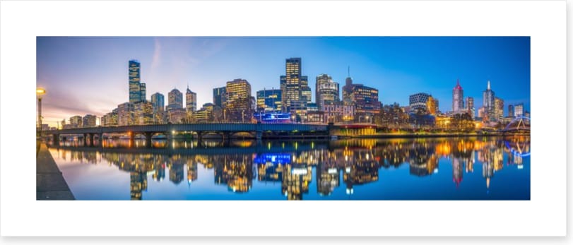 Melbourne twilight panorama