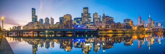 Melbourne twilight panorama