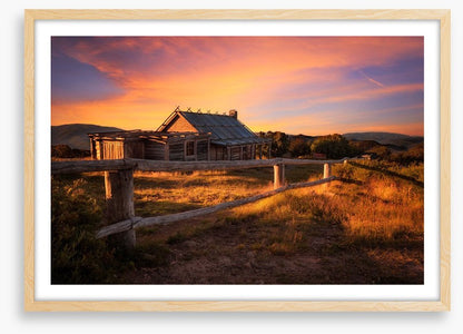 Sunset behind Craigs Hut