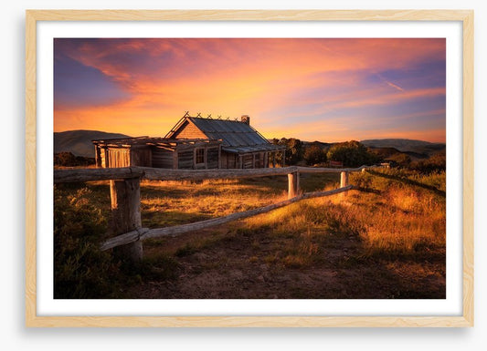Sunset behind Craigs Hut