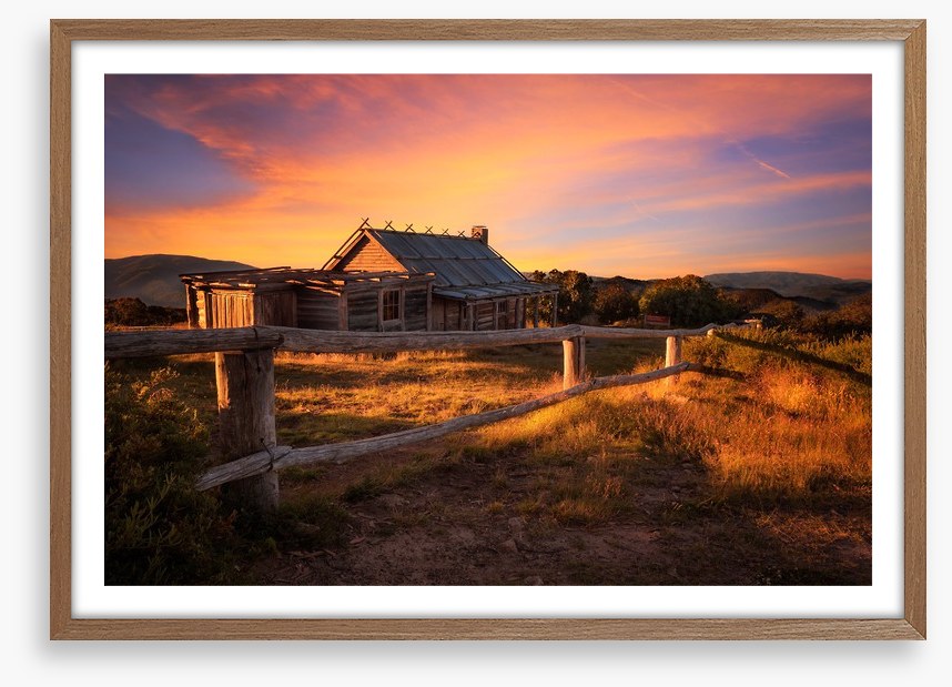 Sunset behind Craigs Hut