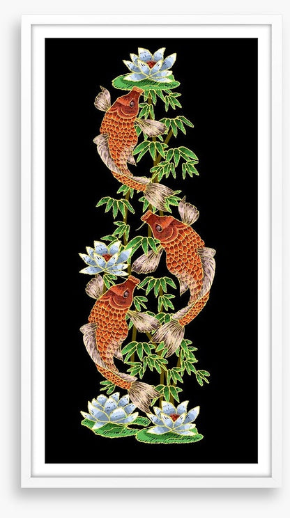 Carp fish and lotus