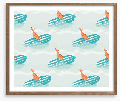 Surfing pup