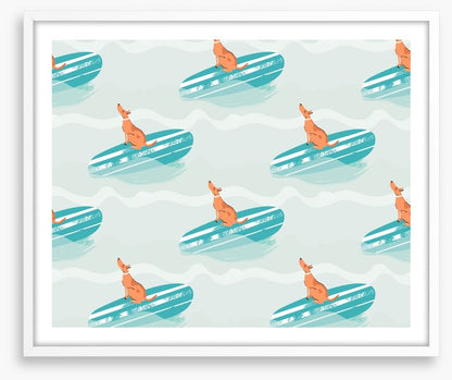 Surfing pup