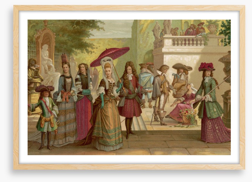 In courtly fashion