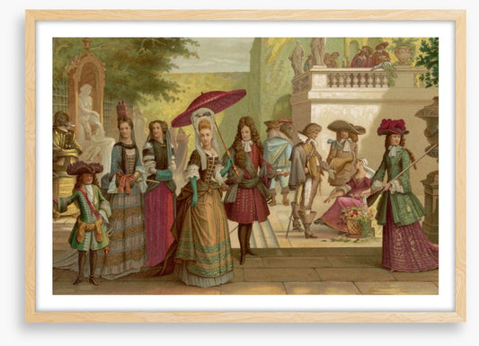 In courtly fashion