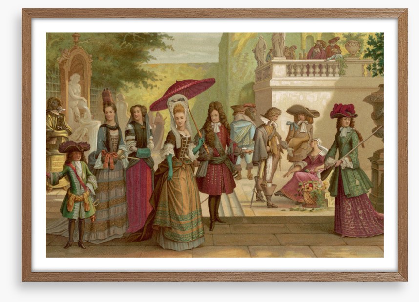 In courtly fashion