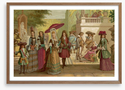 In courtly fashion