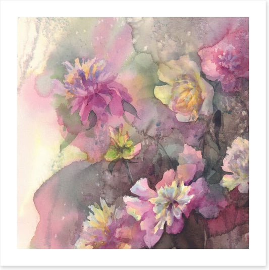 Peonies in the rain