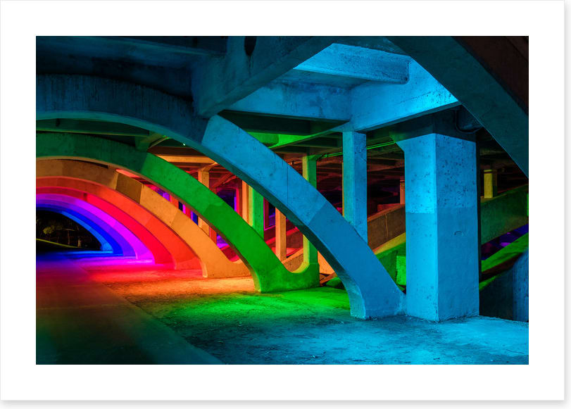 Underpass rainbow