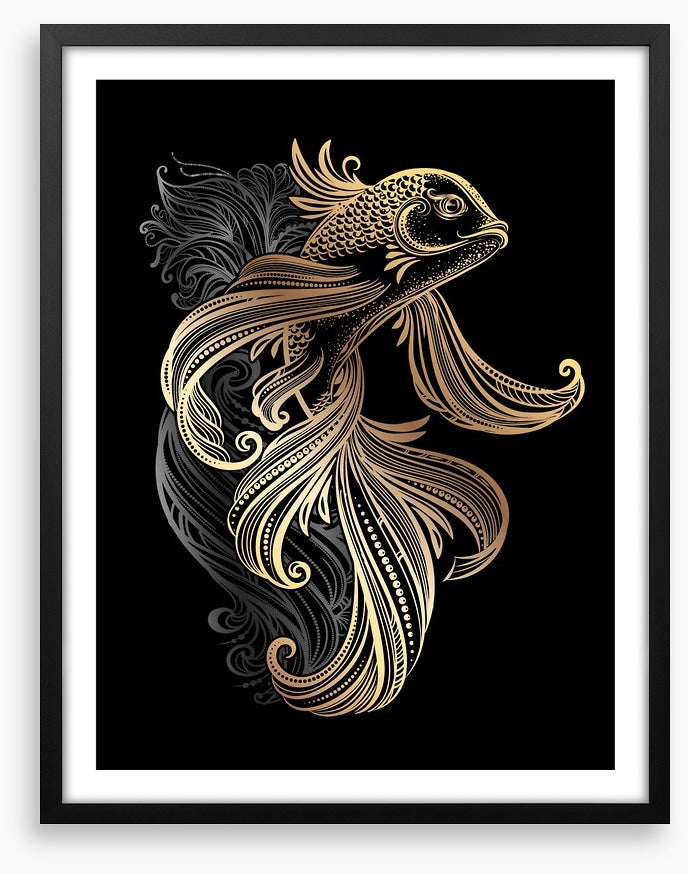 Golden koi carp
