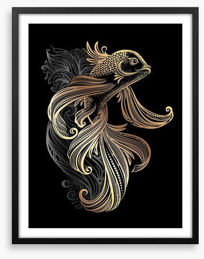 Golden koi carp
