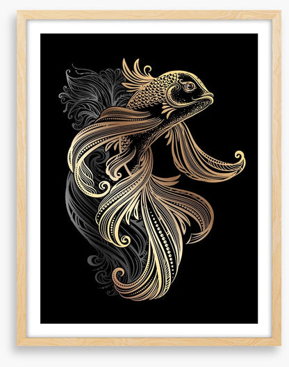 Golden koi carp