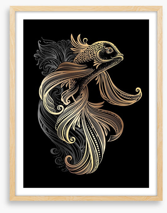 Golden koi carp