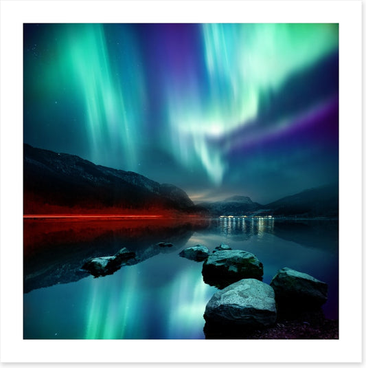 Below the lights