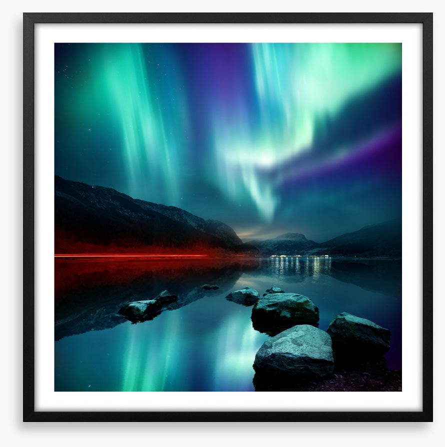 Below the lights