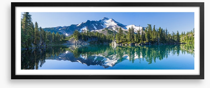 Mountain mirror panorama
