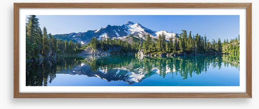 Mountain mirror panorama