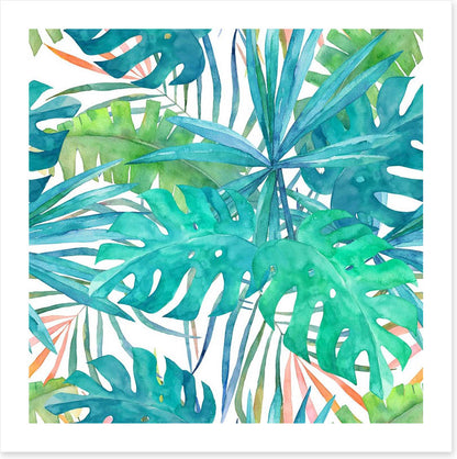 Soft palm leaves