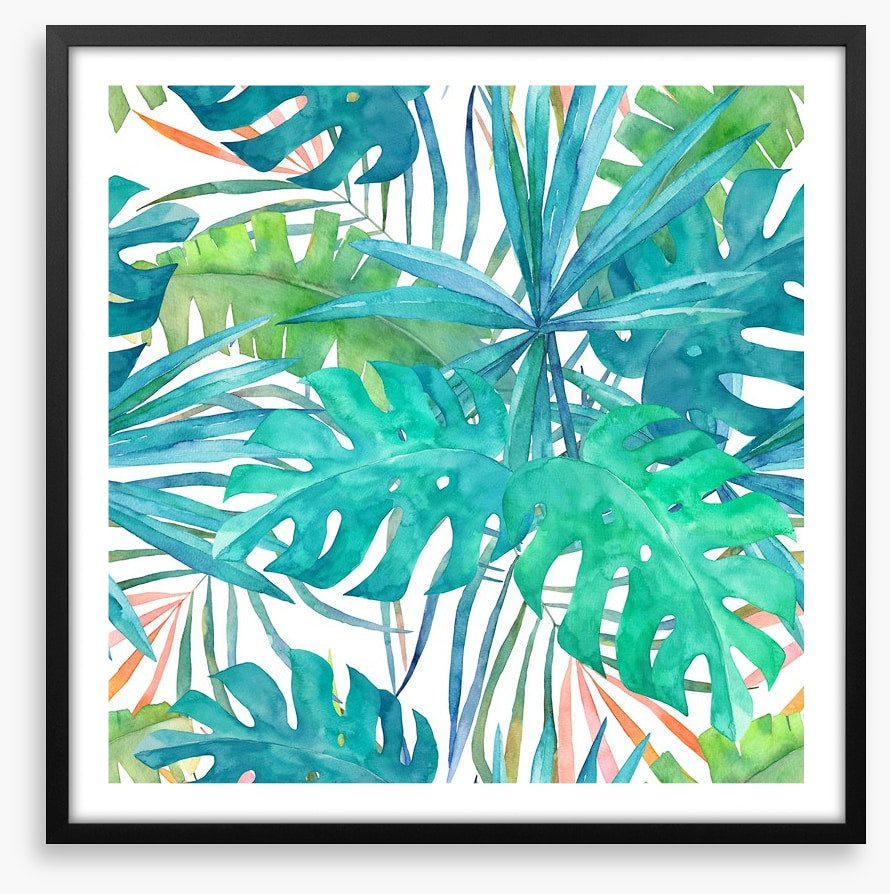 Soft palm leaves