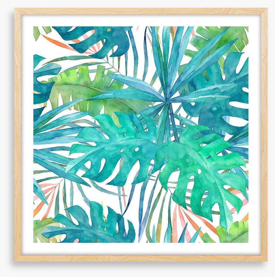 Soft palm leaves