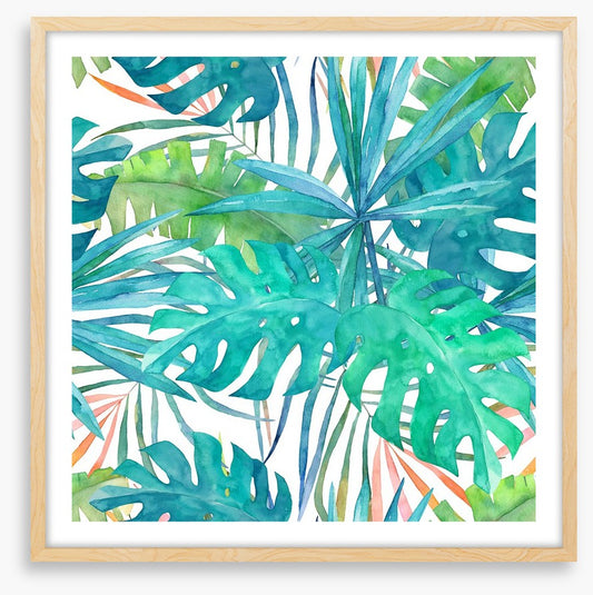 Soft palm leaves