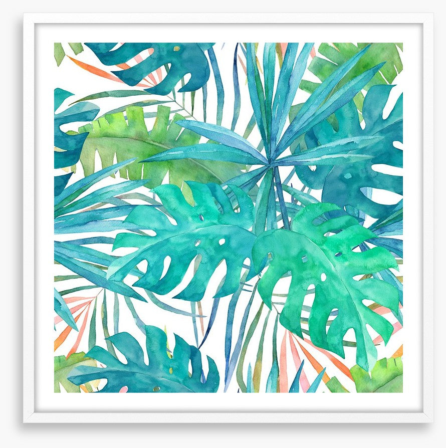 Soft palm leaves
