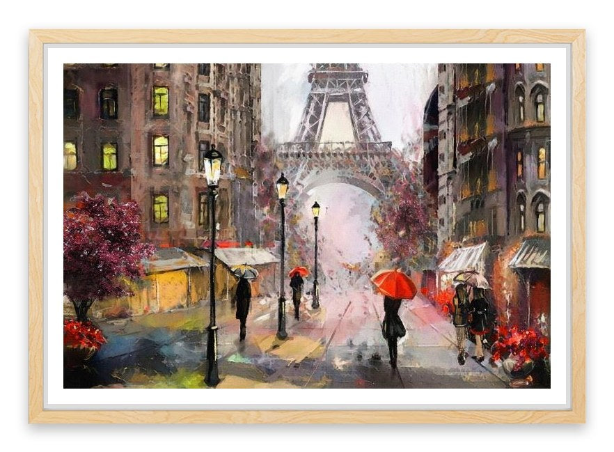 Dusk falls in Paris