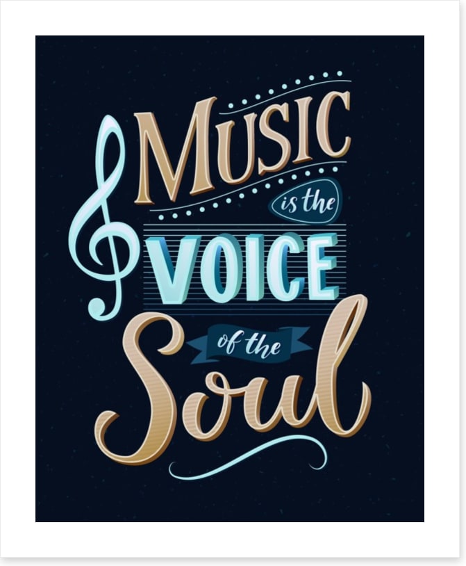 Music is the voice