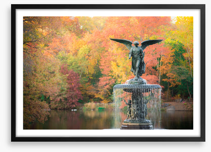 Bethesda Fountain in fall
