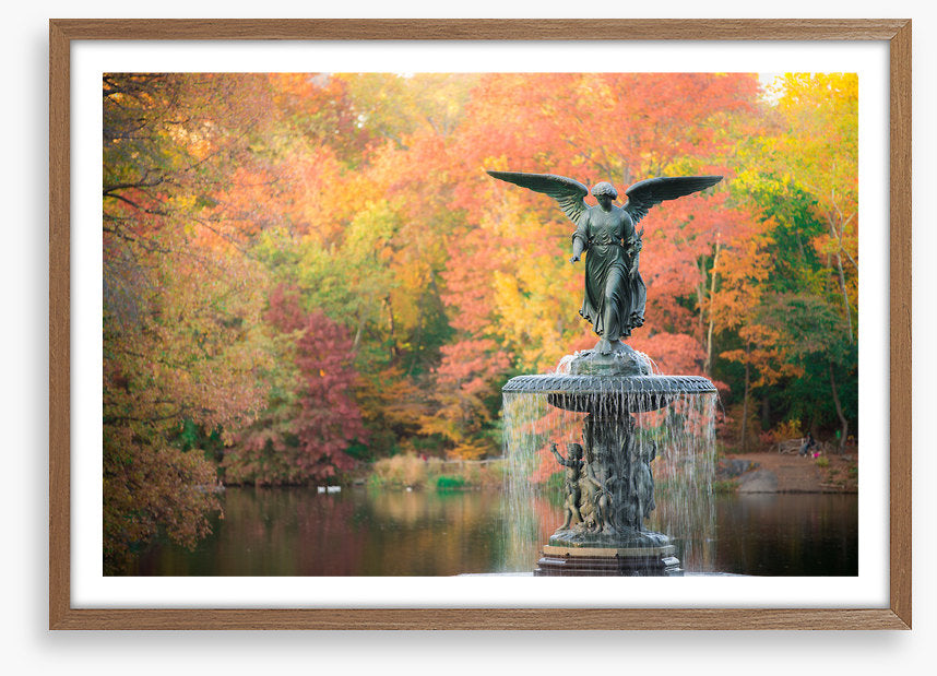 Bethesda Fountain in fall