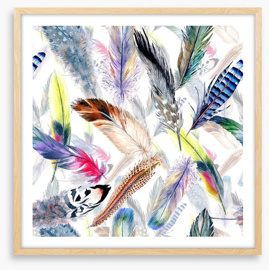 Falling feathers