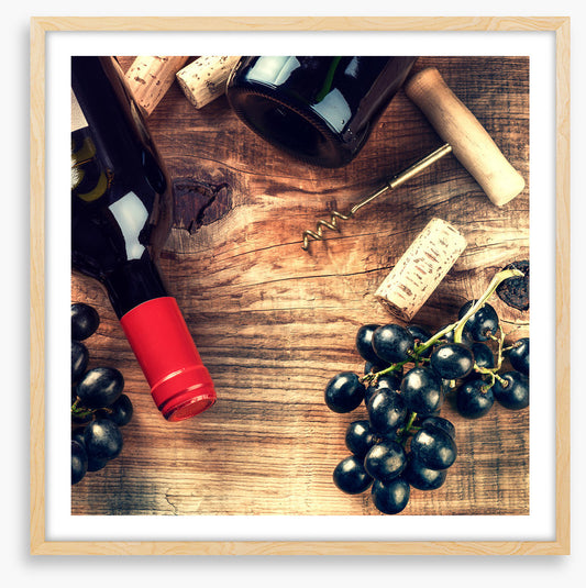 A rustic red