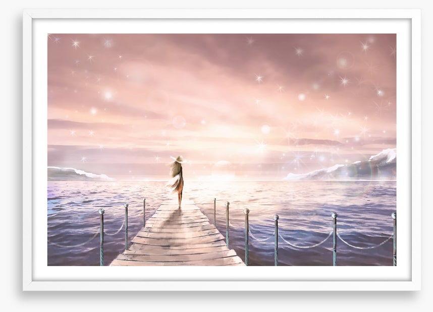 At the end of the pier
