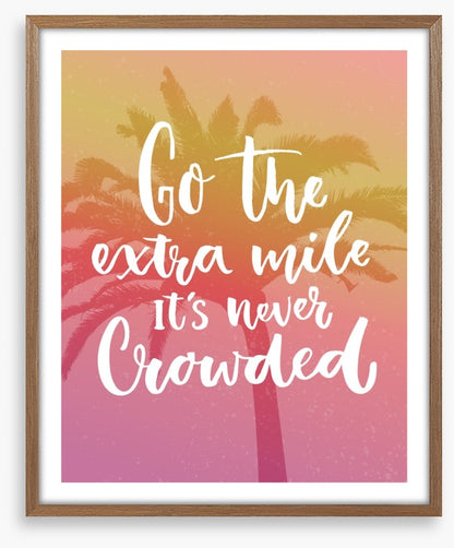 Go the extra mile
