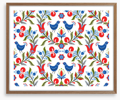 Bluebirds and berries
