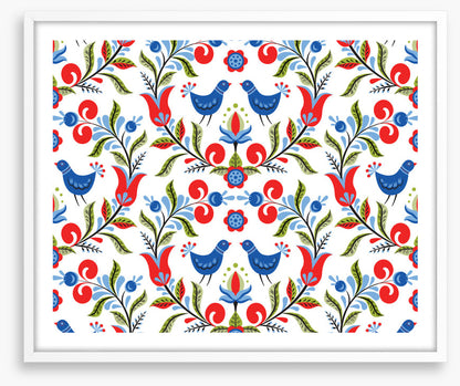 Bluebirds and berries