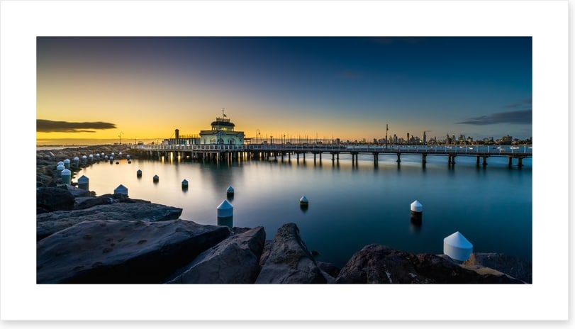 Twilight at St Kilda pier