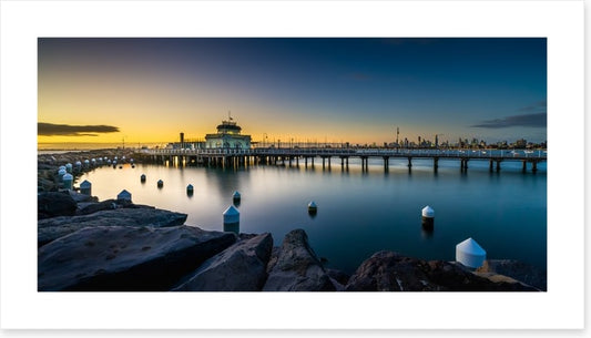 Twilight at St Kilda pier