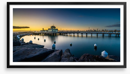 Twilight at St Kilda pier