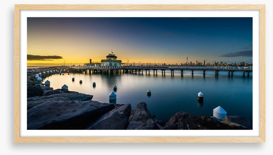 Twilight at St Kilda pier