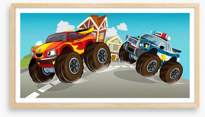 Monster car chase